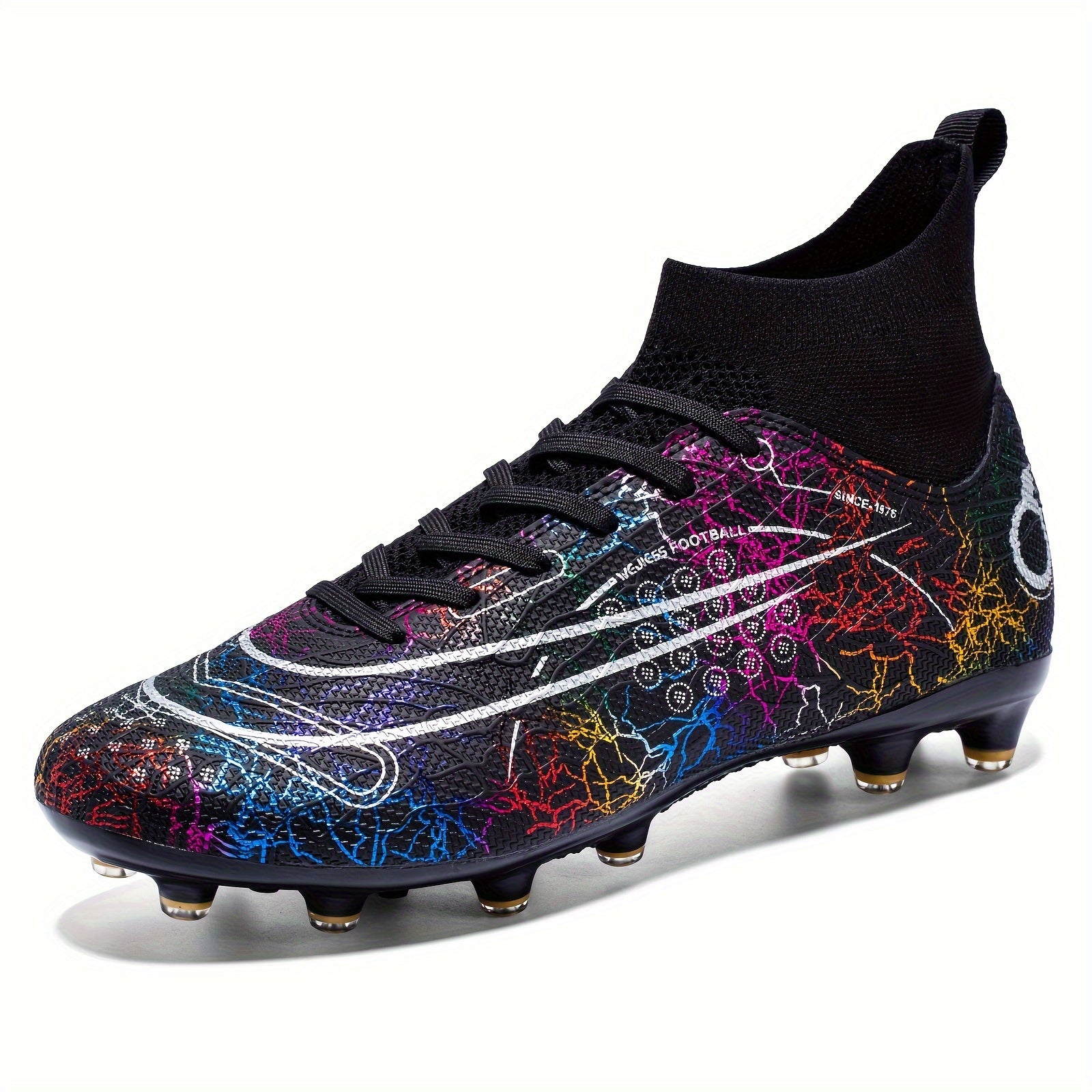 Non Slip Shockproof Training Soccer Spikes Cleats Lightweight Turf Shoes