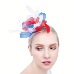 Feather American Flag Headwear for Horse Racing