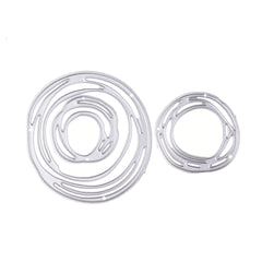 3pcs Round Circle Metal Cutting Dies Stencil
