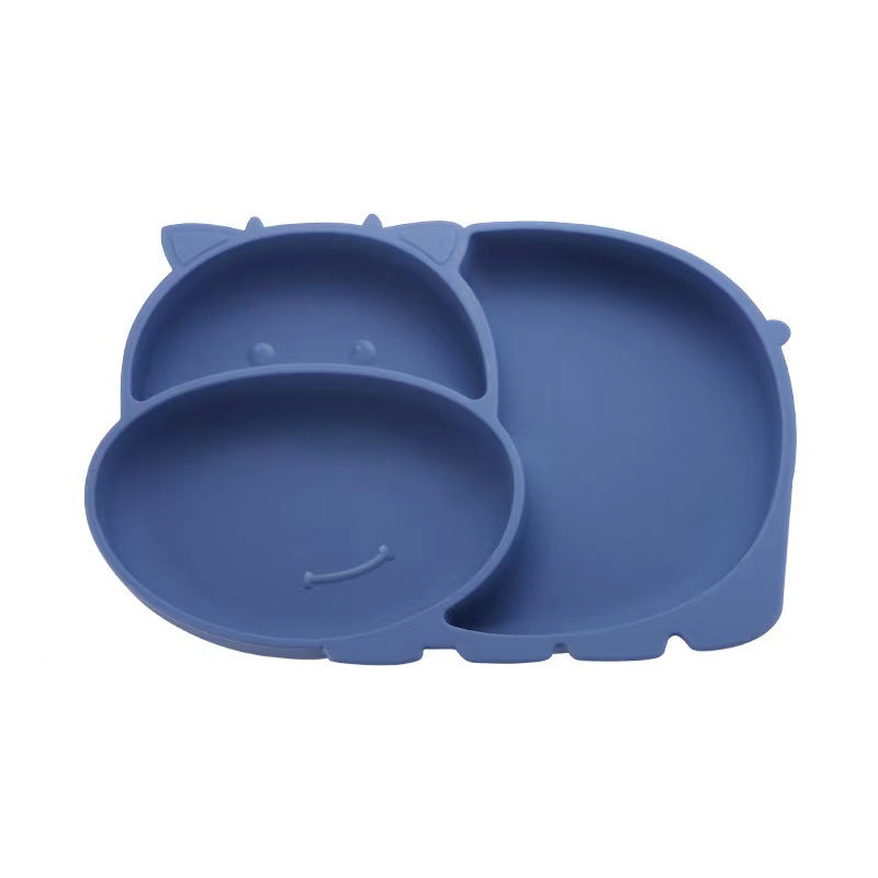 Silicone Divided Plate With Suction Cup, Baby and Toddler Dish