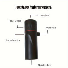 HD Monocular Telescope for Birdwatching Camping Concert Travelling