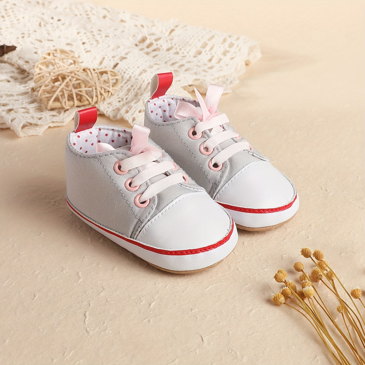 Baby Girls Comfortable Non Slip Sneakers for Indoor Outdoor Walking