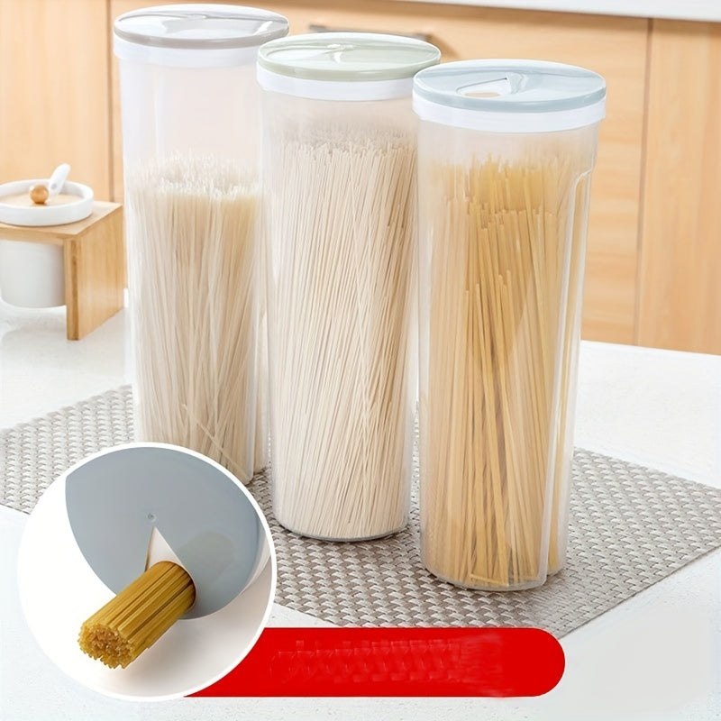 3pcs Kitchen Noodle Storage Box Plastic Sealed Tank Dry Food Canisters