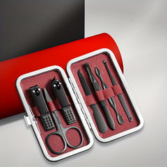 7pcs Painted Nail Clipper Set Stainless Steel Nail Clippers