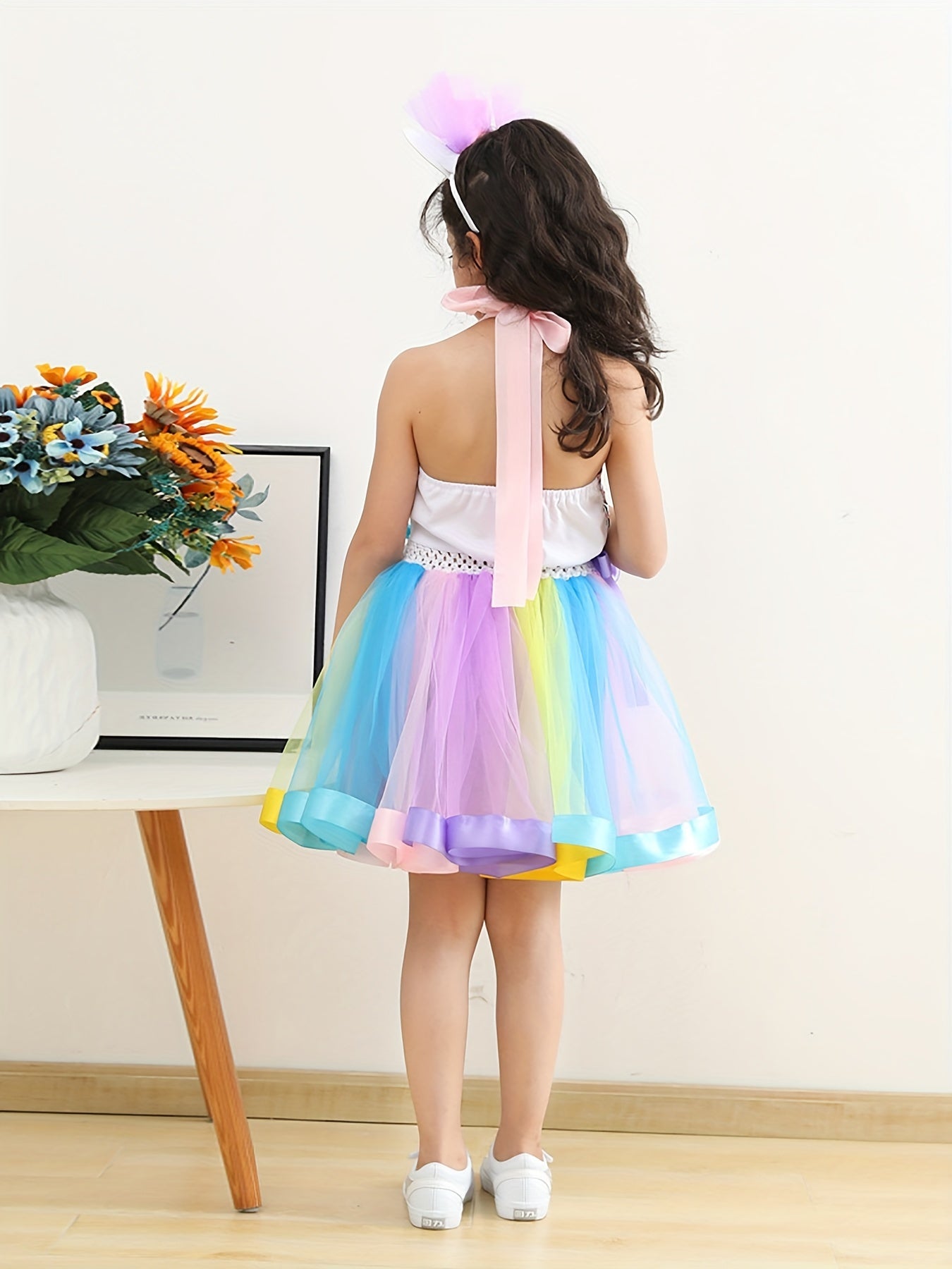 2pcs Mermaid Tutu Dress Halloween Costume