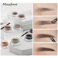Long Lasting Eyebrow Enhancers Set with Waterproof Pomade