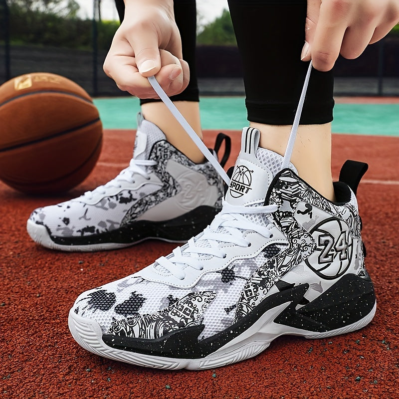 Men's High Top Basketball Shoes Non Slip Sneakers