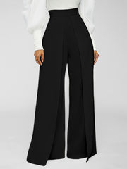 Flared Leg High Waist Pants Loose Casual Women's Clothing