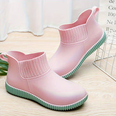 Women's Waterproof Rain Boots Anti-slip PVC Rubber Shoes