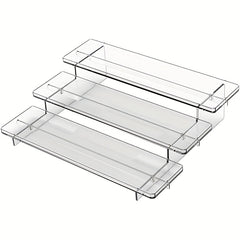 3 Tier Spice Rack Organizer Acrylic Tiered Medicine Cabinet Organize