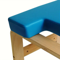 Solid Wood Yoga Headstand Bench for Balance Training
