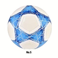 6pcs Set Machine Sewing Soccer Ball, Reflective PU Football Glow In The Dark