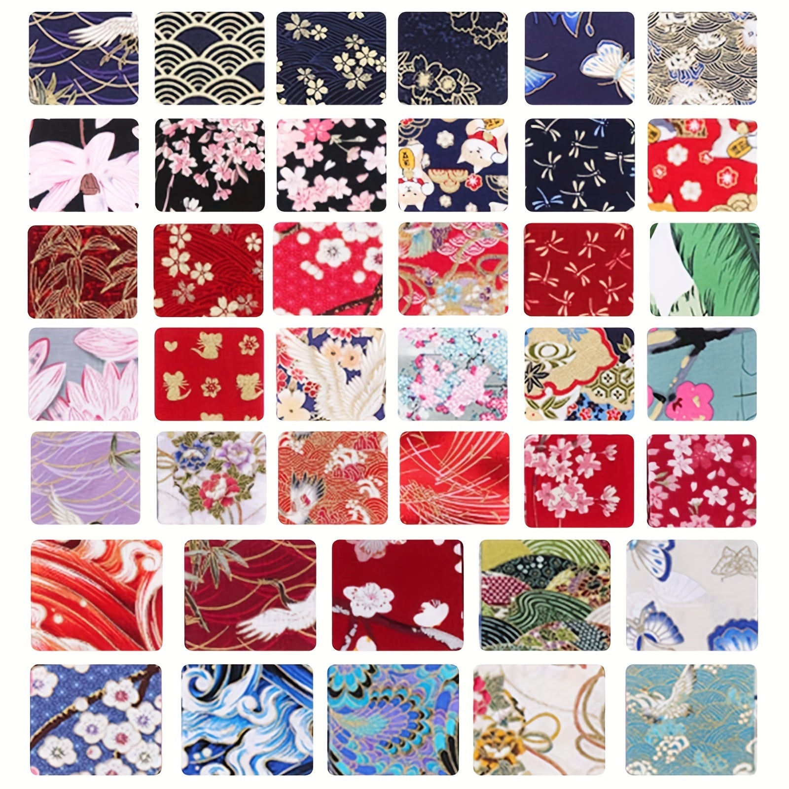 40pcs Japanese Jelly Cotton Fabric Patchwork Roll 6 48 Cm Quilting Strips