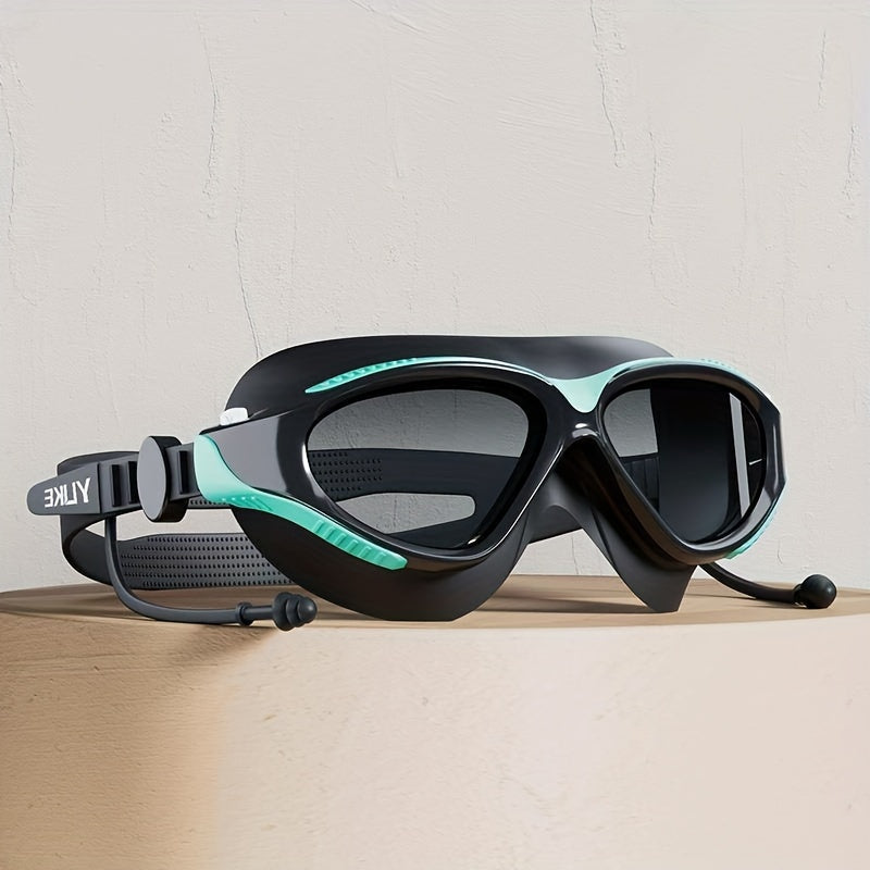 Adult Swimming Goggles Waterproof Anti-fog Large Frame Glasses