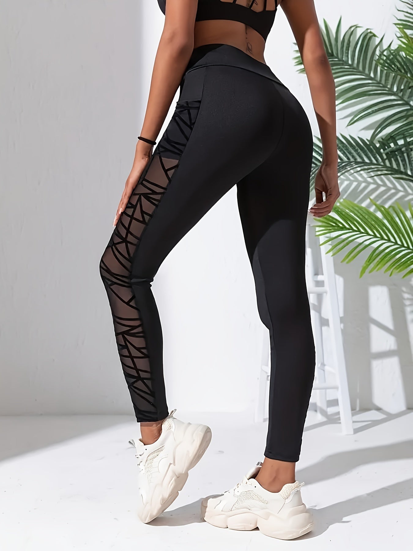 2pcs Mesh Shaping Pants Tummy Control Compression Slimming Pants Women