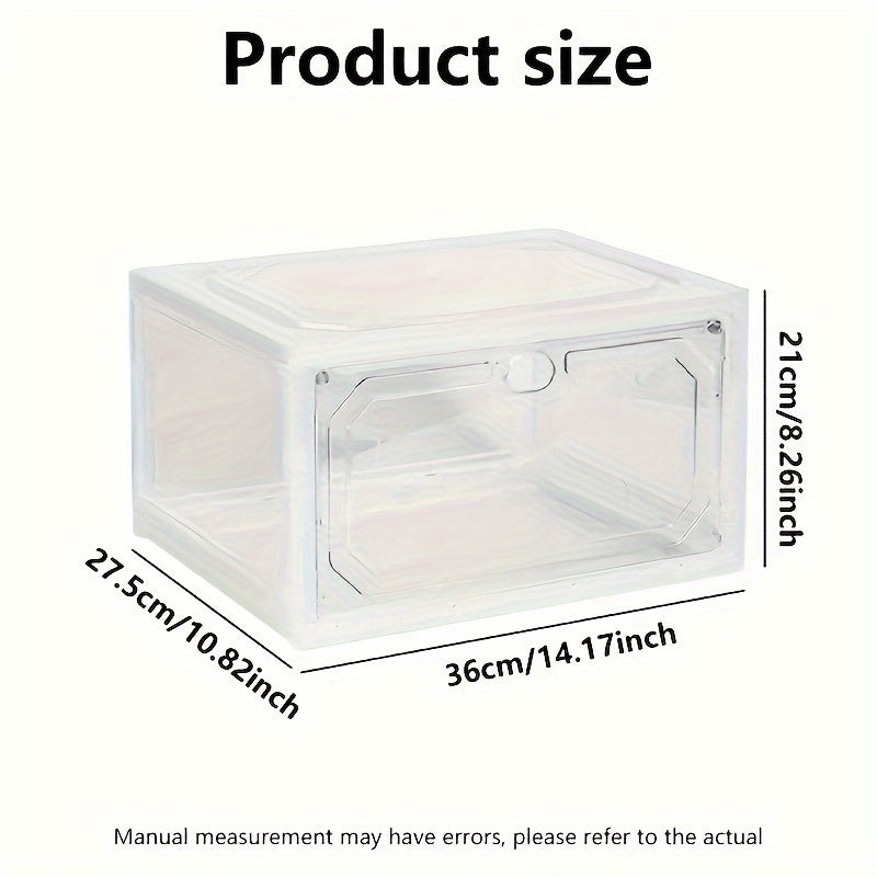 Transparent Shoe Box Shoe Storage Container Stackable Sports Shoe Storage
