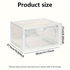 Transparent Shoe Box Shoe Storage Container Stackable Sports Shoe Storage