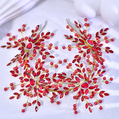 Vintage Flower Rhinestone Headband Bridal Hair Accessory
