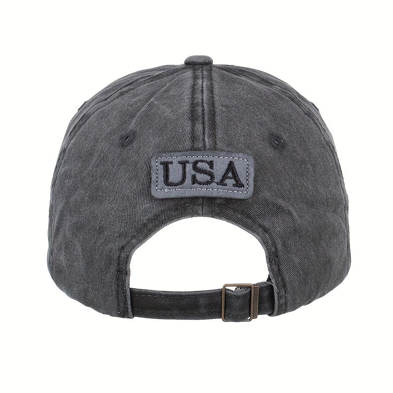 American Flag Trucker Hat Sun Protective Sports Cap