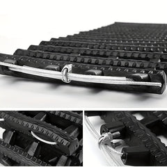 2pcs Car Emergency Traction Mats Portable Car Tire Grip Recovery Track Traction