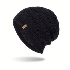 Men's Woolen Fleece Knitted Hat Thickened Warm Pullover
