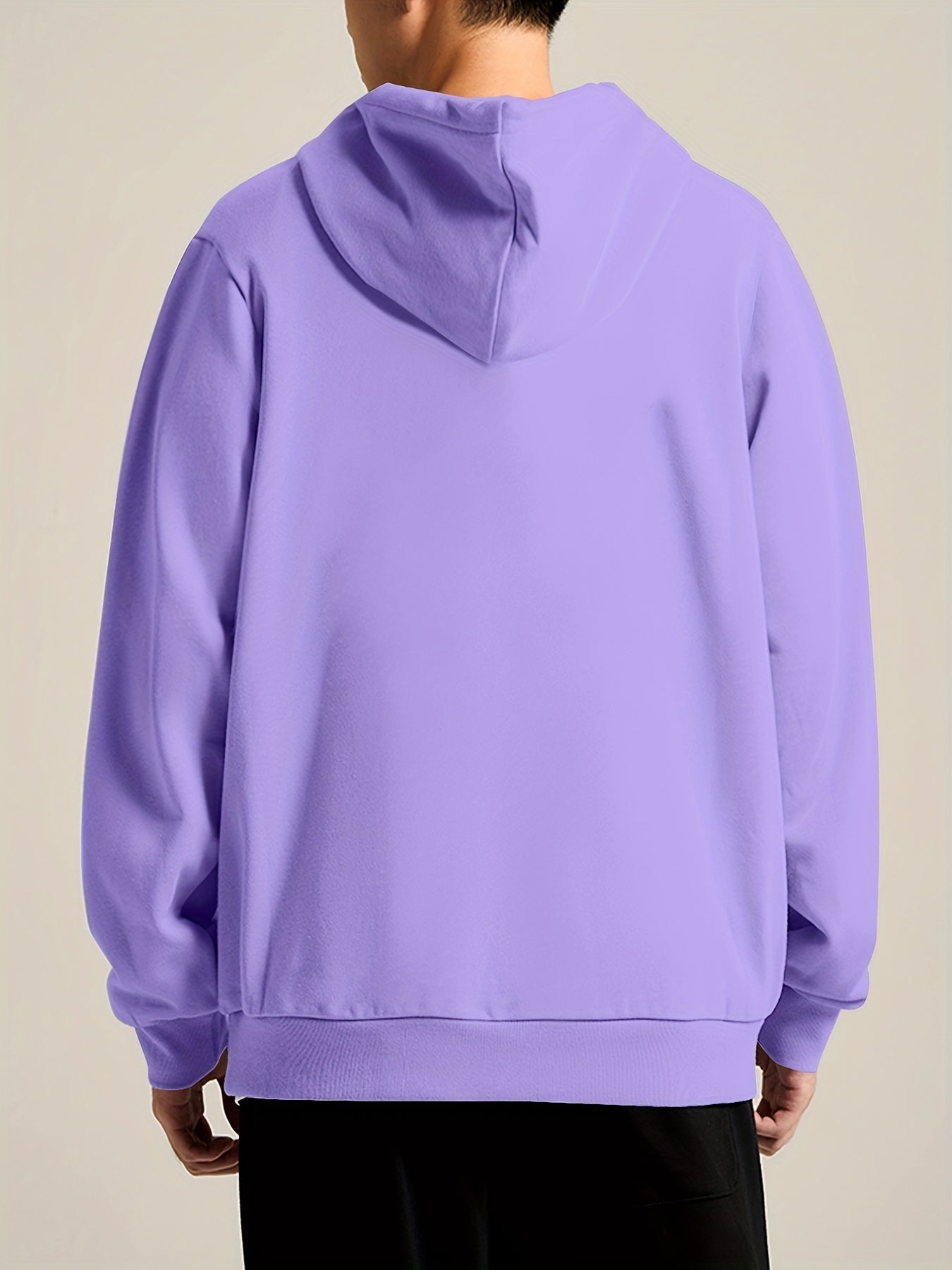 Vintage Style Print Hoodie for Men