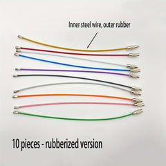 Colorful Stainless Steel Wire Keychains - Set of 23 for Outdoor Camping Travel