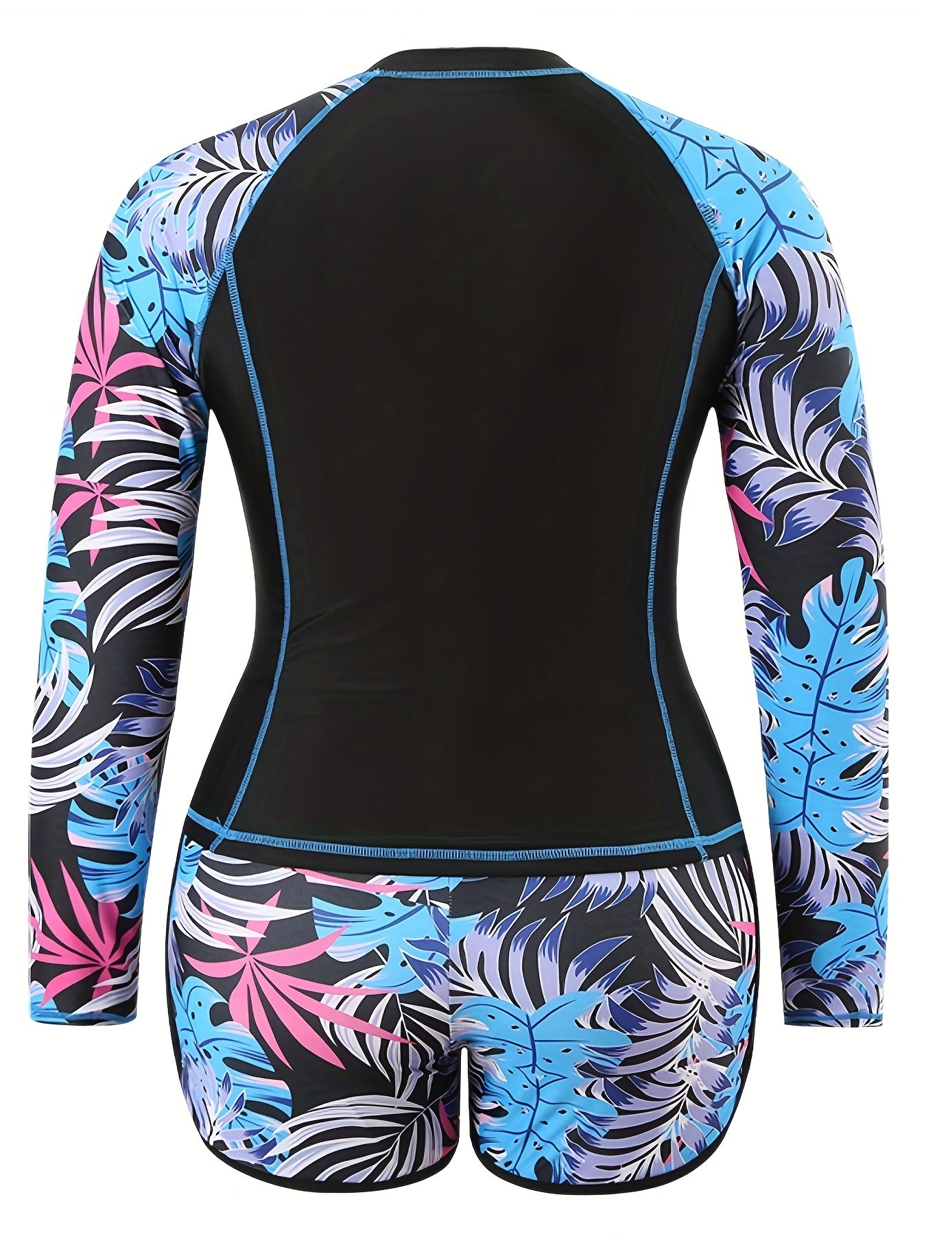 Modest Swimsuit Set Women's Plus Long Sleeve