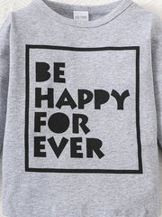 Baby Casual Be Happy Long Sleeve T Shirt