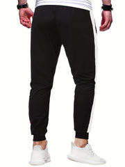 Men's Zipper Pocket Joggers Casual Loose Fit Pants