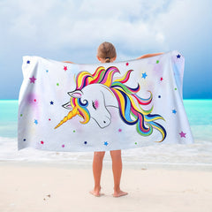 Mermaid Microfibre Beach Towel for Sunny Days