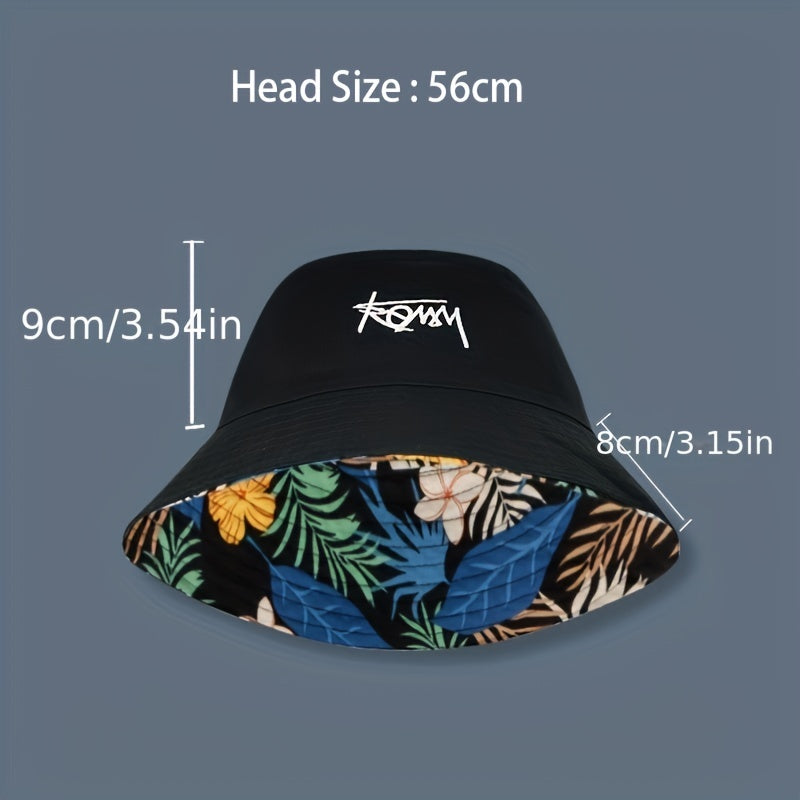 Big Size Reversible Hawaii Bucket Hat for Men Women