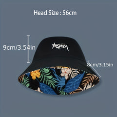 Big Size Reversible Hawaii Bucket Hat for Men Women