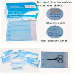 200pcs Self-Sealing Sterilization Bag Dental Tattoo Tool Storage