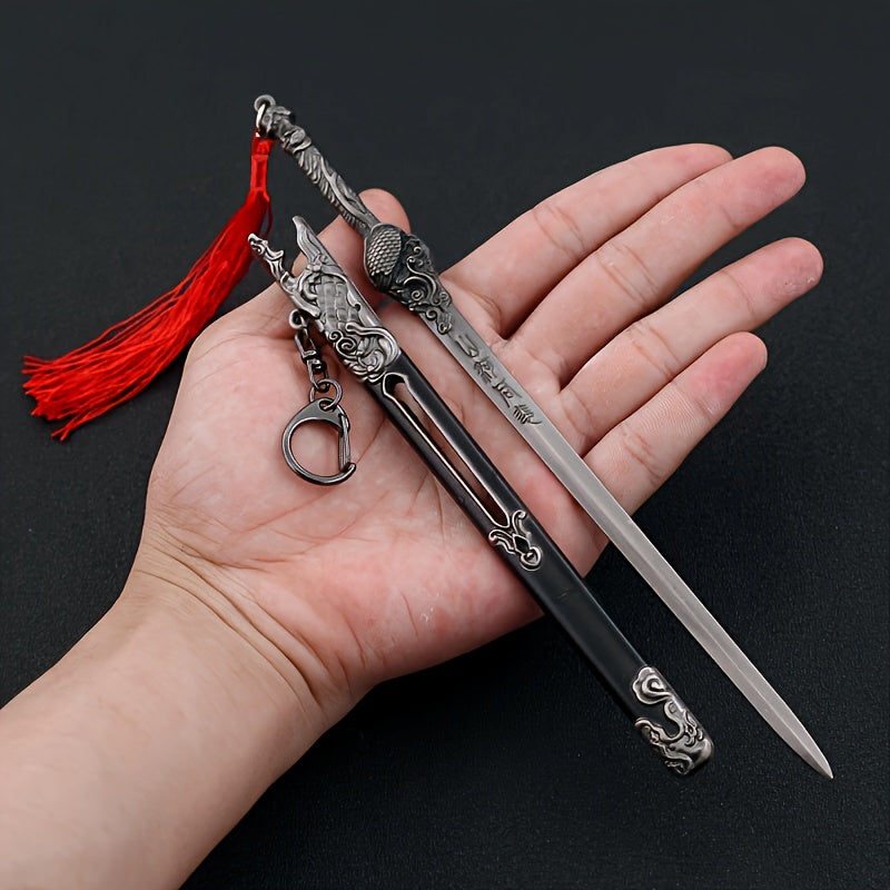 Mini Sword Pendant Key Chain with Sheath Toy Sword Pendant