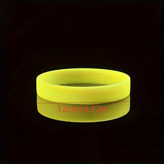 Waterproof Silicone Sport Bracelet Rubber Band Wristband