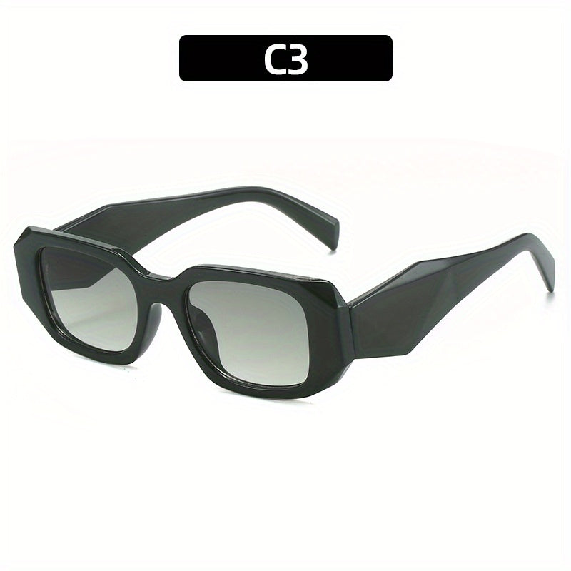 Rectangle Sunglasses Casual Gradient Glasses UV400