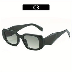 Rectangle Sunglasses Casual Gradient Glasses UV400