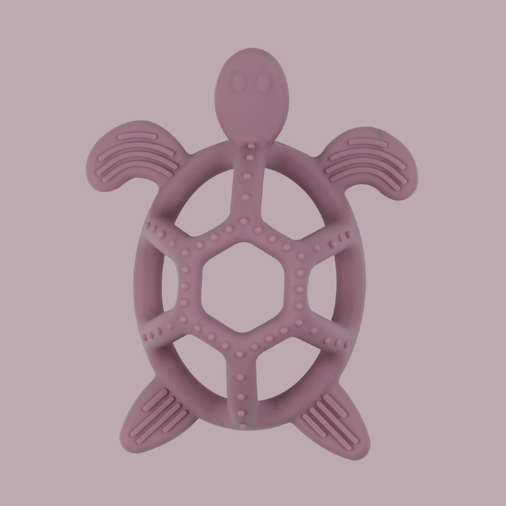 Turtle Teething Toy for Babies 3M+ BPA-Free Silicone Relief