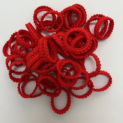 100pcs Girls Colorful Elastic Hair Ties Seamless Candy Accessory