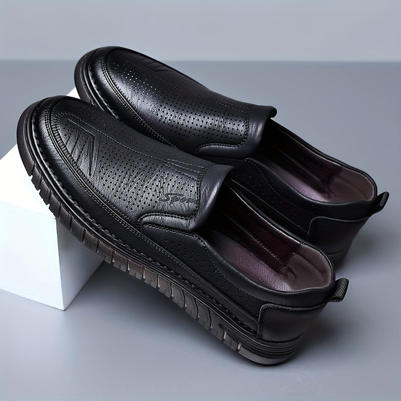 Men's Hollow Out Loafer Shoes Comfortable Non Slip Casual Shoes