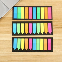 600pcs Colorful Transparent Sticky Notes Memo Pad Stickers