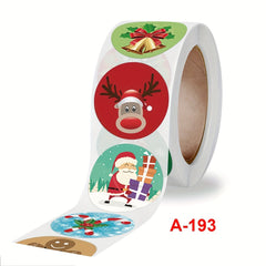 500pcs Christmas Holiday Gift Sticker Roll Commercial Decoration