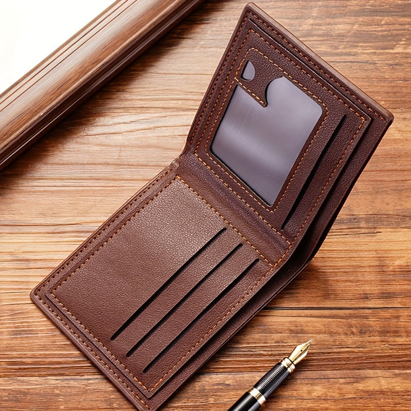 Men's Leather Wallet with Money Clip
