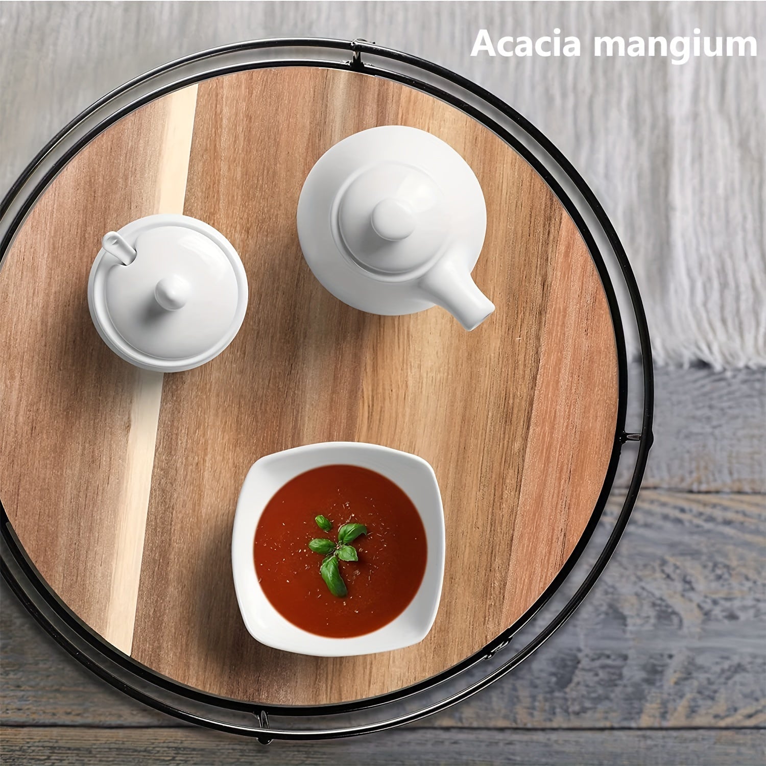 1pc Turntable Spice Rack for College Dorms & Apartments