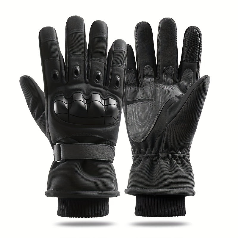 Winter Velvet Warm Touch Screen Full Finger Gloves Men