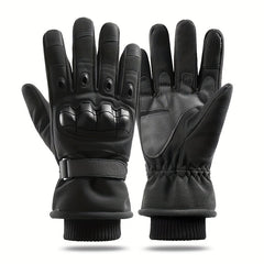 Winter Velvet Warm Touch Screen Full Finger Gloves Men