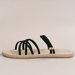 Women's Flat Beach Slippers Comfortable Outdoor Slippers