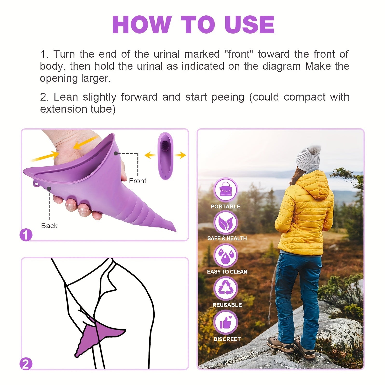 Emergency Portable Urinal For Men And Women