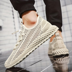Men's Lace-up Sneakers Lightweight Breathable Athletic Shoes